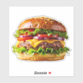 SlipperyJoeのmouthyling積み上げハンバーガーTHIC シール (シート)