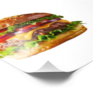 SlipperyJoeのmouthyling積み上げハンバーガーTHIC フォトプリント