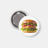 SlipperyJoeのmouthyling積み上げハンバーガーTHIC マグネット (正面/裏面)