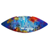 SlipperyJoeのNYC超高層ビル建物アートワークgr アメリカンフットボール (パネル)