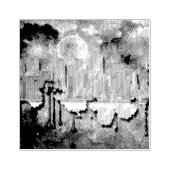 SlipperyJoeのNYC超高層ビル建物アートワークgr ラバースタンプ (インプリント)