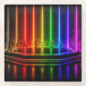 SlipperyJoeのPrideを祝うダンスパフォーマンス ガラスコースター (正面)