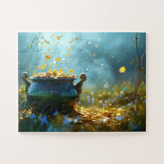 SlipperyJoeのSaint patricks day大華美ポット ジグソーパズル (横)