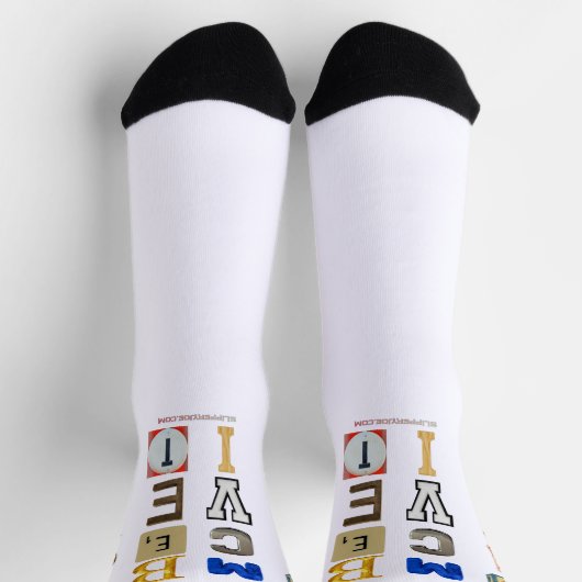 SlipperyJoeは多様性メタファーLGBTQIA gloを採用 ソックス (上部)