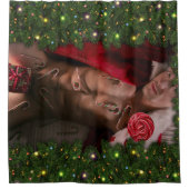 SlipperyJoeキャンディーキャンディーオス胸棒つきキャンデーカラー シャワーカーテン (正面)