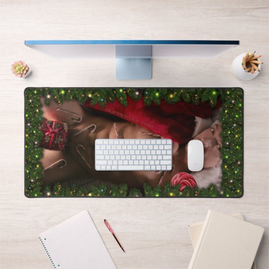 SlipperyJoeキャンディーキャンディーオス胸棒つきキャンデーカラー デスクマット (オフィス1)