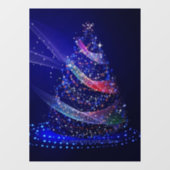 SlipperyJoeデジタル描写クリスマスツリー ウィンドウサイン (シート)