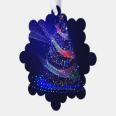 SlipperyJoeデジタル描写クリスマスツリー オーナメントカード (左)