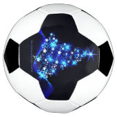 SlipperyJoeデジタル描写クリスマスツリー サッカーボール (回転)