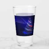 SlipperyJoeデジタル描写クリスマスツリー タンブラーグラス (裏面)