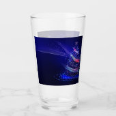 SlipperyJoeデジタル描写クリスマスツリー タンブラーグラス (正面)