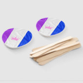 SlipperyJoeドラッグプライドフラグ紫ホワイトブルーセク ハンドファン (組立なし)