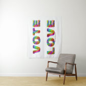 SlipperyJoe投票は平等な虹色の毛皮を愛する タペストリー (インサイチュ)