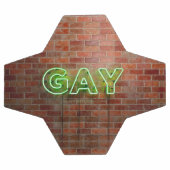 SlipperyJoe照明ゲイネオンの鮮やかな鮮やかなサイン サッカーボール (フラット)