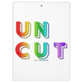 SlipperyJoe生き生き鮮やかとしたネオンレインボーナー クリップボード (裏面)