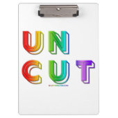 SlipperyJoe生き生き鮮やかとしたネオンレインボーナー クリップボード (正面)