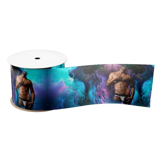 SlipperyJoe筋肉質の男の下着が膨らむ鮮やか。 サテンリボン (リール)