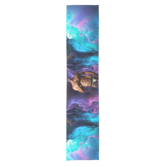 SlipperyJoe筋肉質の男の下着が膨らむ鮮やか。 ショートテーブルランナー (正面)