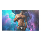 SlipperyJoe筋肉質の男の下着が膨らむ鮮やか。 枕カバー (裏面)