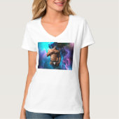 SlipperyJoe筋肉質の男の下着が膨らむ鮮やか。 Tシャツ (正面)