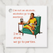 SlipperyJoe飲み物パーティーヴィンテージルームの社交 フェイバータグ (正面)