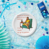 SlipperyJoe飲み物パーティーヴィンテージルームの社交 ペーパープレート (パーティー)