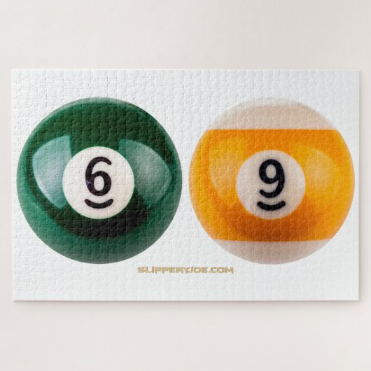 SlipperyJoe 69懸命プールテーブル2ビリヤード球 ジグソーパズル (横)