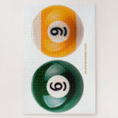 SlipperyJoe 69懸命プールテーブル2ビリヤード球 ジグソーパズル (縦)