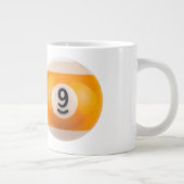 SlipperyJoe 69懸命プールテーブル2ビリヤード球 ジャンボコーヒーマグカップ (右)