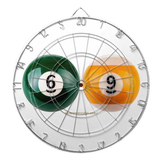 SlipperyJoe 69懸命プールテーブル2ビリヤード球 ダーツボード (正面)