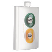 SlipperyJoe 69懸命プールテーブル2ビリヤード球 フラスク (右)