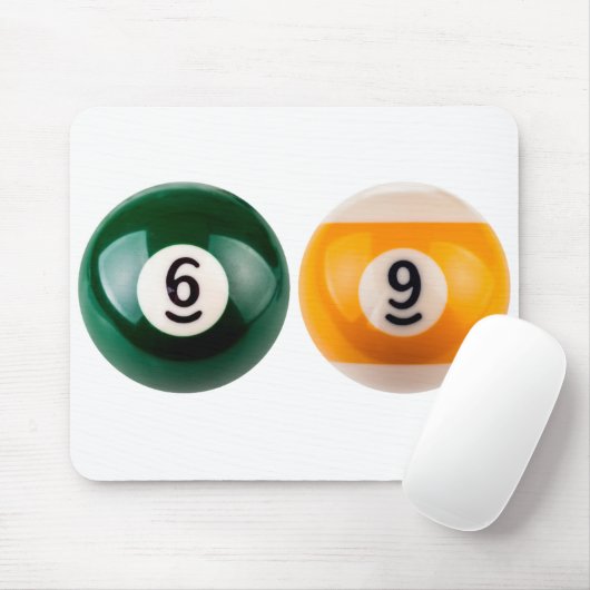 SlipperyJoe 69懸命プールテーブル2ビリヤード球 マウスパッド (マウス)