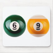 SlipperyJoe 69懸命プールテーブル2ビリヤード球 マウスパッド (正面)
