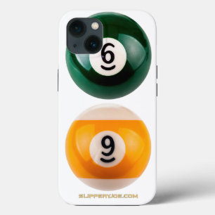 SlipperyJoe 69懸命プールテーブル2ビリヤード球 iPhone 13ケース