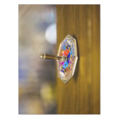 SlipperyJoe Hanukkah dreidel gift octagonal base b テーブルクロス (正面)