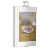 SlipperyJoe Hanukkah dreidel gift octagonal base b フラスク (右)