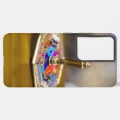 SlipperyJoe Hanukkah dreidel gift octagonal base b Samsung Galaxyケース (裏面横)