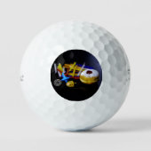 SlipperyJoe Hanukkah symbolic still life holiday e ゴルフボール (正面)