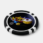 SlipperyJoe Hanukkah symbolic still life holiday e ポーカーチップ (シングル)