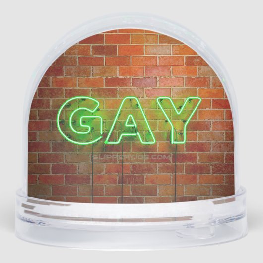 SlipperyJoe illuminated gay neon sign bright vivid (裏面)