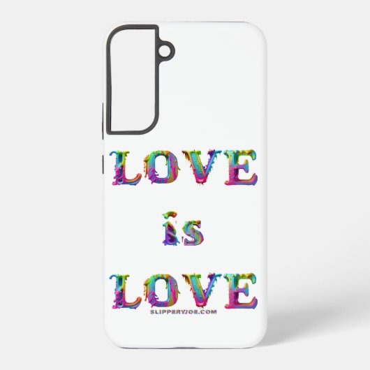 SlipperyJoe love is love ドロドロと溶け出すダイナミックな Samsung Galaxyケース (裏面)