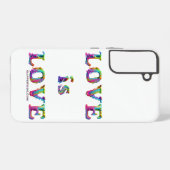 SlipperyJoe love is love ドロドロと溶け出すダイナミックな Samsung Galaxyケース (裏面横)
