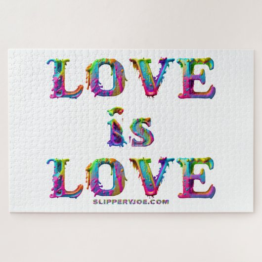 SlipperyJoe love is love 滴る溶けるダイナミック ジグソーパズル (横)