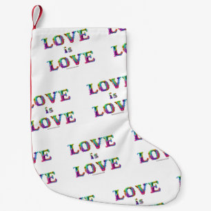 SlipperyJoe love is love 滴る溶けるダイナミック スモールクリスマスストッキング