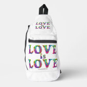 SlipperyJoe love is love 滴る溶けるダイナミック スリングバッグ (正面)