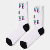 SlipperyJoe love is love 滴る溶けるダイナミック ソックス (左)