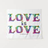 SlipperyJoe love is love 滴る溶けるダイナミック タペストリー (正面(横))