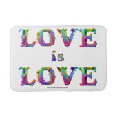 SlipperyJoe love is love 滴る溶けるダイナミック バスマット (正面)