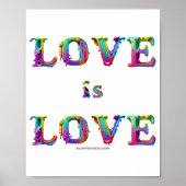 SlipperyJoe love is love 滴る溶けるダイナミック ポスター (正面)
