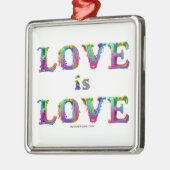 SlipperyJoe love is love 滴る溶けるダイナミック メタルオーナメント (左)